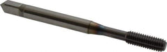 OSG - #10-32 UNF H6 Thread Limit Bottoming Thread Forming Tap - Powdered Metal High Speed Steel, TiCN Finish, 2-3/8" OAL, 7/8" Thread Length, Right Hand Thread, Series EXOTAP NRT - Exact Tool & Supply