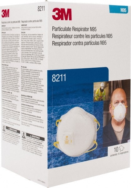 3M - N95, Size Universal, Particulate Respirator - Exact Tool & Supply