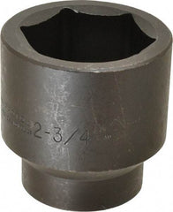 Proto - #5 Spline Drive, 2-3/4" Socket, Impact Socket - 6 Points, 4-1/4" OAL - Exact Tool & Supply