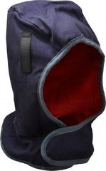 OccuNomix - Universal Size, Navy Blue, Underneath Hard Hat Winter Liner - Shoulder Cape Length, 3 Layer - Exact Tool & Supply