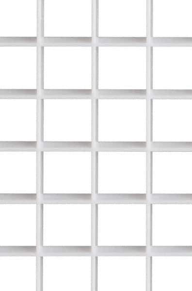 Made in USA - Polystyrene Fixture Diffuser - White - Exact Tool & Supply