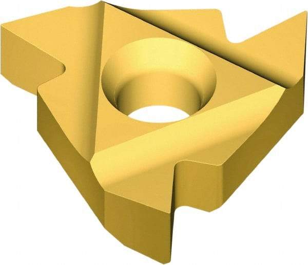 Vargus - 2IR Internal Right Hand 40 UN Laydown Threading Insert - Grade VKX, TiN Coated Carbide, 6.35mm Inscribed Circle - Exact Tool & Supply