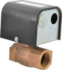 McDonnell & Miller - 150 psi, Brass Housing, General Purpose Flow Switch - 15 Flow Set Point, 1.5 to 15 GPM - Exact Tool & Supply