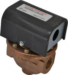McDonnell & Miller - 100 psi, Brass Housing, High Sensitivity Flow Switch - 0.12 Flow Set Point, 0.12 to 2.5 GPM - Exact Tool & Supply