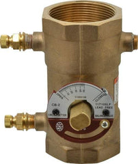 Bell & Gossett - 2" Pipe, Threaded End Connections, Inline Calibrated Balance Valve - 5-1/8" Long, 4-1/8" High, 300 Max psi, Brass Body - Exact Tool & Supply