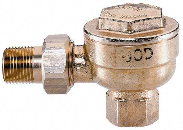 Hoffman Speciality - 1/2 Male" Pipe, Brass Thermostatic Steam Trap - 25 Max psi - Exact Tool & Supply