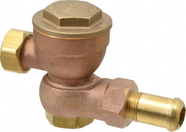 Hoffman Speciality - 1/2 Male" Pipe, Brass Thermostatic Steam Trap - 25 Max psi - Exact Tool & Supply