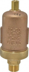 Hoffman Speciality - 1/8" Inlet, 3/4" Outlet, 150 Max psi, Cast Brass Water Vent - 450 Max Hydrostatic psi, 250°F Max - Exact Tool & Supply