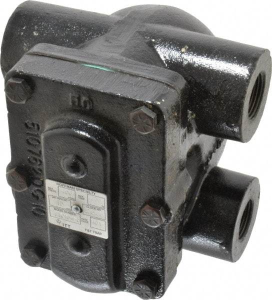 Hoffman Speciality - 3/4 Female" Pipe, Cast Iron Float & Thermostatic Steam Trap - 15 Max psi - Exact Tool & Supply