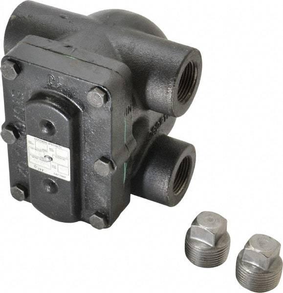 Hoffman Speciality - 1 Female" Pipe, Cast Iron Float & Thermostatic Steam Trap - 15 Max psi - Exact Tool & Supply