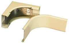 Wiremold - 4 Inch Long x 4 Inch Wide x Raceway Divided Radiused Internal Elbow - 90°, Ivory, For Use with Wiremold 2400 Series Raceways - Exact Tool & Supply