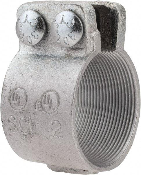 Thomas & Betts - 2" Trade, Malleable Iron Threaded Rigid/Intermediate (IMC) Conduit Coupling - Noninsulated - Exact Tool & Supply