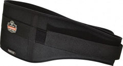 Ergodyne - Size L, Hook & Loop, Nylon/Foam Belt - 34 to 38" Waist, 7-3/4" Wide, Lumbar Support, Black - Exact Tool & Supply