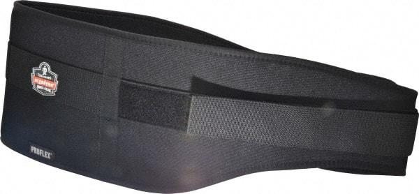 Ergodyne - Size 2XL, Hook & Loop, Nylon/Foam Belt - 42 to 46" Waist, 7-3/4" Wide, Lumbar Support, Black - Exact Tool & Supply