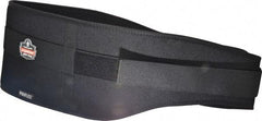 Ergodyne - Size 2XL, Hook & Loop, Nylon/Foam Belt - 42 to 46" Waist, 7-3/4" Wide, Lumbar Support, Black - Exact Tool & Supply