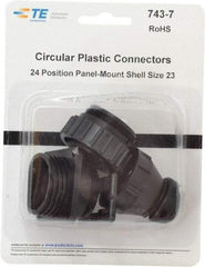 Tyco/Amp - Panel Mount Plug and Receptacle Kit - 24 to 23 AWG Compatible Wire Size - Exact Tool & Supply