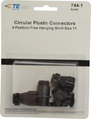 Tyco/Amp - Panel Mount Plug and Receptacle Kit - 11 to 4 AWG Compatible Wire Size - Exact Tool & Supply