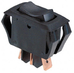 GC/Waldom - SPDT, Maintained (MA), On-On Sequence, Miniature Rocket Switch - 4 Amps at 125 Volts, 2 Amps at 250 Volts, 3/4 hp, Quick Connect & Solder, Panel Mount - Exact Tool & Supply