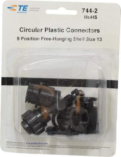 Tyco/Amp - Panel Mount Plug and Receptacle Kit - 13 to 9 AWG Compatible Wire Size - Exact Tool & Supply