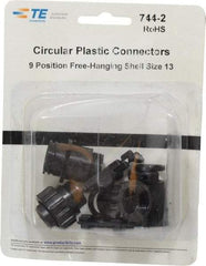 Tyco/Amp - Panel Mount Plug and Receptacle Kit - 13 to 9 AWG Compatible Wire Size - Exact Tool & Supply
