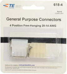 Tyco/Amp - Free Hanging Connector Kit - 20 to 14 AWG Compatible Wire Size - Exact Tool & Supply