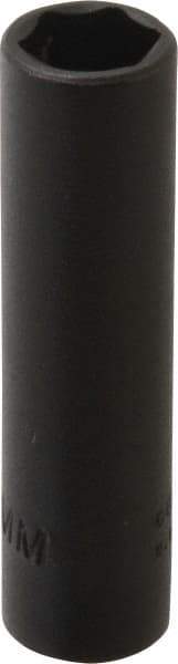 Proto - 1/4" Drive 9mm Deep Impact Socket - 6 Points, 2" OAL - Exact Tool & Supply