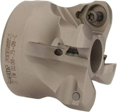 Iscar - 4 Inserts, 1.18" Cutter Diam, 0.08" Max Depth of Cut, Indexable High-Feed Face Mill - 3/4" Arbor Hole Diam, 1.57" High, FF WO..09 Inserts, Series FF FW - Exact Tool & Supply