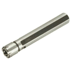 Iscar - 0.022" to 0.396" Capacity, 1.024" Projection, Straight Shank, ER16 Collet Chuck - 6.536" OAL, 3/4" Shank Diam - Exact Tool & Supply