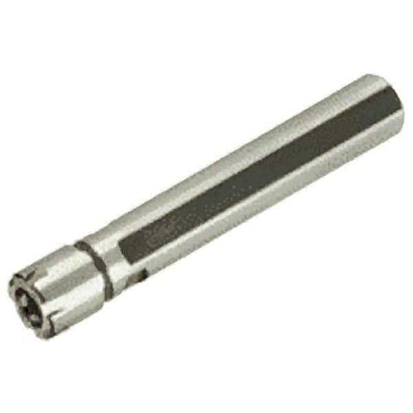 Iscar - 0.5mm to 10mm Capacity, 26mm Projection, Straight Shank, ER16 Collet Chuck - 64mm OAL, 22mm Shank Diam - Exact Tool & Supply