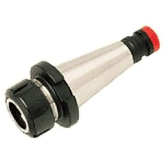 Iscar - 100mm Projection, DIN2080-40 Taper Shank, ER20 Collet Chuck - Exact Tool & Supply