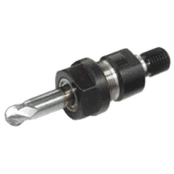 Iscar - 0.5mm to 10mm Capacity, 1.4409" Projection, Threaded Shank, ER16 Collet Chuck - 61.6mm OAL - Exact Tool & Supply