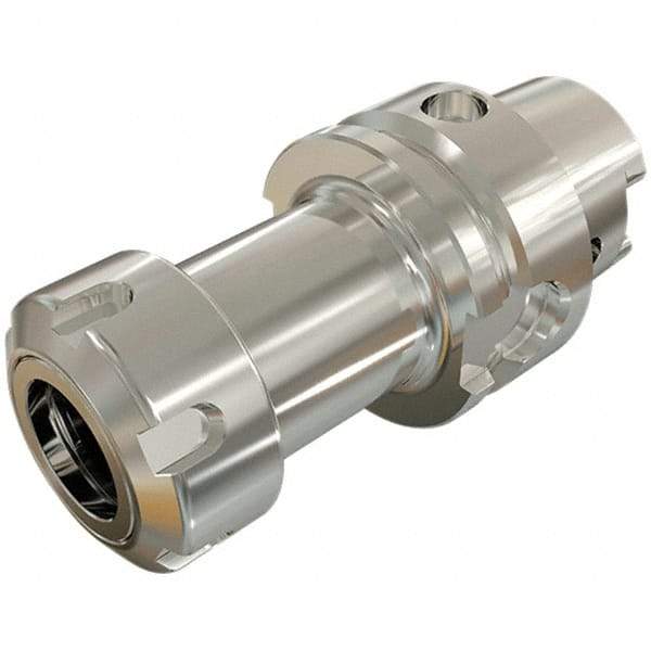 Iscar - 2mm to 20mm Capacity, 100mm Projection, HSK63A Hollow Taper, ER32 Collet Chuck - Through-Spindle - Exact Tool & Supply