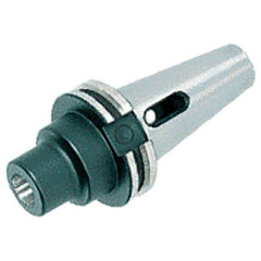 Iscar - CAT50 Outside Taper, MT2 Inside Taper, CAT to Morse Taper Adapter - 2" Projection, 1.26" Nose Diam - Exact Tool & Supply