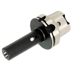 Iscar - HSK100A Outside Taper, 3MT Inside Taper, HSK to Morse Taper Adapter - 150mm Projection, 40mm Nose Diam, 0.0002" TIR - Exact Tool & Supply