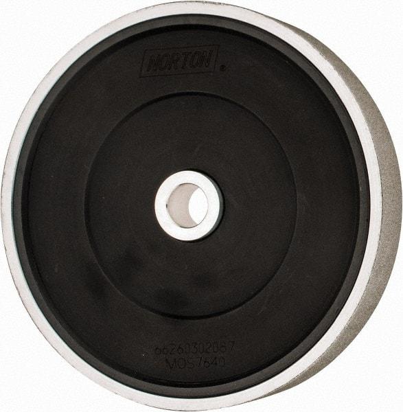 Norton - 100 Grit Diamond Bench & Pedestal Grinding Wheel - 6" Diam x 1" Hole x 1" Thick, Fine Grade - Exact Tool & Supply