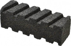 Made in USA - 6" Long x 2" Wide x 2" Thick, Silicon Carbide Sharpening Stone - Fluted Rectangle, 24 Grit, Very Coarse Grade - Exact Tool & Supply