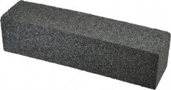 Made in USA - 8" Long x 2" Wide x 2" Thick, Silicon Carbide Sharpening Stone - Plain Rectangle, 24 Grit, Very Coarse Grade - Exact Tool & Supply
