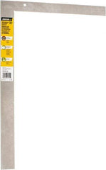 Johnson Level & Tool - 24" Blade Length x 16" Base Length, Anodized Finish, Aluminum Carpenters' Square - 1/8" Graduation, 2" Base Width - Exact Tool & Supply