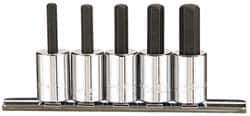 Paramount - 5 Piece 3/8" Drive Inch Hex Bit Socket Set - 3/16 to 3/8" Hex - Exact Tool & Supply