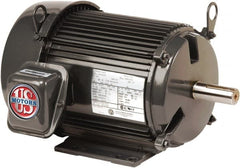 US Motors - 1.5 hp, TEFC Enclosure, No Thermal Protection, 1755, 1440 RPM, 208-230/460 & 190/380 Volt, 60/50 Hz, Three Phase Premium Efficient Motor - Exact Tool & Supply