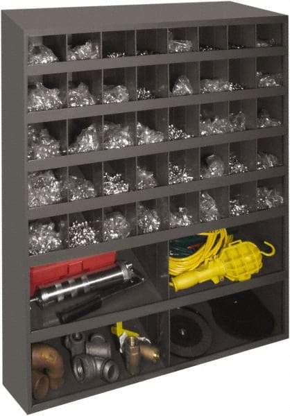 Durham - 44 Bin, Small Parts Storage Bin - 12" Deep x 33-3/4" Wide x 42" High - Exact Tool & Supply