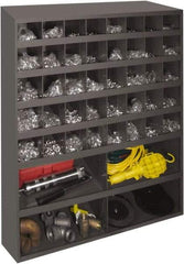 Durham - 44 Bin, Small Parts Storage Bin - 12" Deep x 33-3/4" Wide x 42" High - Exact Tool & Supply