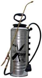 Chapin - 3.5 Gal Chemical Safe Garden Hand Sprayer - Stainless Steel Tank, Wide Mouth, Reinforced Hose, For Concrete Applications - Exact Tool & Supply