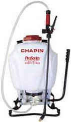 Chapin - 4 Gal Garden Backpack Sprayer - Reinforced Hose, Polyethylene Tank, For Industrial Applications - Exact Tool & Supply