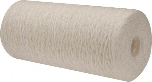Pentair - 4-1/2" OD, 25µ, Polypropylene String-Wound Cartridge Filter - 9-7/8" Long, Reduces Sediments - Exact Tool & Supply