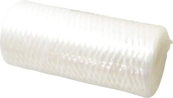 Pentair - 4-1/2" OD, 50µ, Fibrillated Polypropylene String-Wound Cartridge Filter - 9-7/8" Long, Reduces Sediments - Exact Tool & Supply