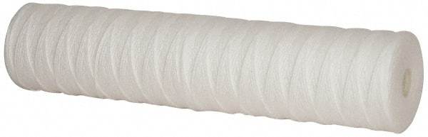 Pentair - 4-1/2" OD, 25µ, Polypropylene String-Wound Cartridge Filter - 20" Long, Reduces Sediments - Exact Tool & Supply
