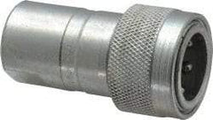 Parker - 1/2 NPTF Steel Hydraulic Hose Female Pipe Thread Coupler & Ball - 3,000 psi - Exact Tool & Supply