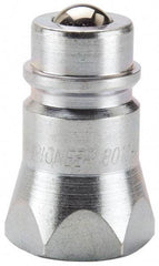 Parker - 9/16-18 SAE Steel Hydraulic Hose O-Ring Boss Nipple - 5,000 psi - Exact Tool & Supply