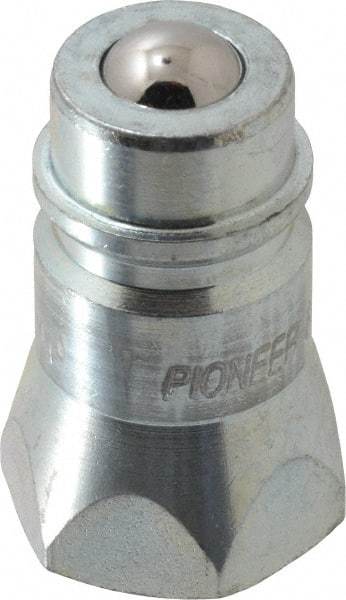 Parker - 1/2 NPTF Steel Hydraulic Hose Female Pipe Thread Nipple - 3,000 psi - Exact Tool & Supply